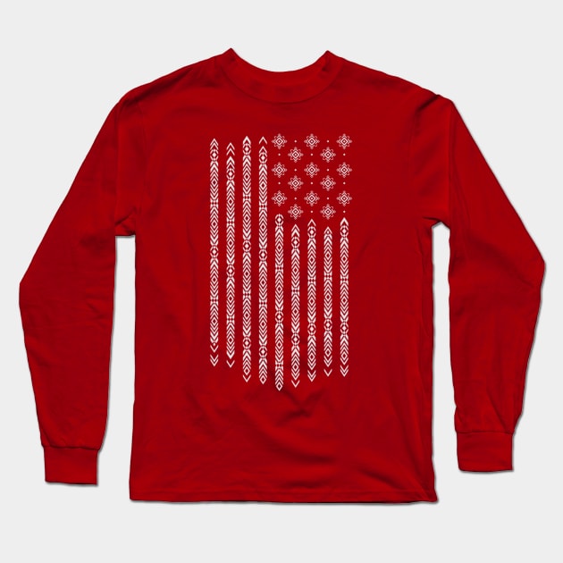 Native Of America Long Sleeve T-Shirt by StevenToang